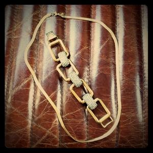 Bracelet and gold necklace